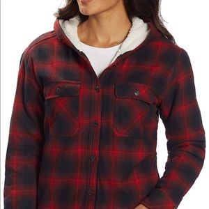 Boston Traders red fleece lined flannel jacket